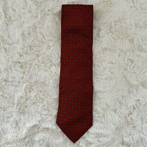 Elegant Rust Patterned Men's Tie